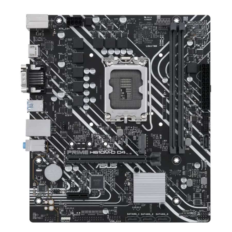 ASUS PRIME H610M-D D4 LGA1700 12th Gen mic-ATX Motherboard مادربرد ایسوس PRIME H610M-D D4